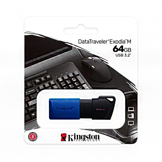 KINGSTON PENDRIVE DE DTX 64GB USB 3.2 DATATRAVELER EXODIA